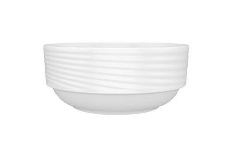 Diamond White Stackable Round Bowl White 120mm 350ml BNC12JO