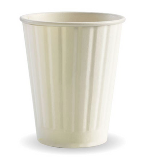 BioPak White Double Wall BioCup 12oz 390Ml /1000