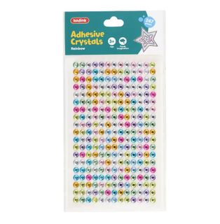 Adhesive Crystals Rainbow 247 Pack