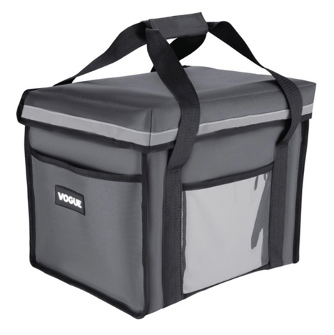 Vogue Insulated Folding Delivery Bag Grey 540x360x430mm