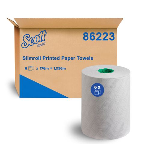 KCA Scott Printed Slimroll Paper Towel /6