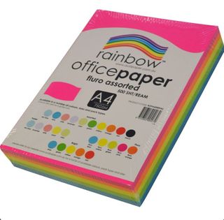 Paper Fluoro Asst Colours 500 Pack