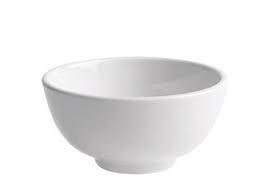 AFC Bistro Rice Bowl 115X60Mm 310Ml White /48