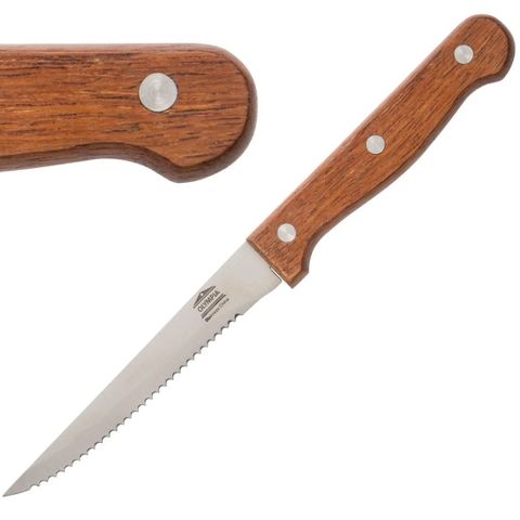 Olympia Steak Knife Wooden Handle /12