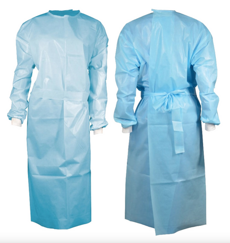 Medicom SafeWear Isolation Gown AAMI Level 2 Regular Size Blue /50