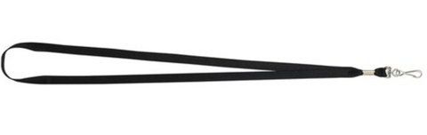 Lanyard W/Swivel Clip Flat Black / 10