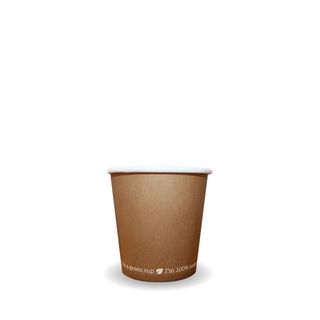 Coffee Cup Single Wall 4Oz Kraft /50