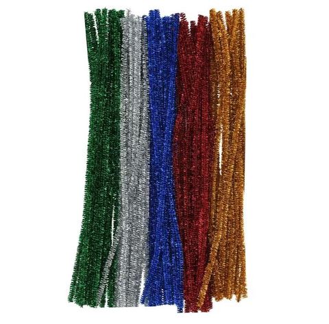 Tinsel Chenille Stems Asst 70Pk