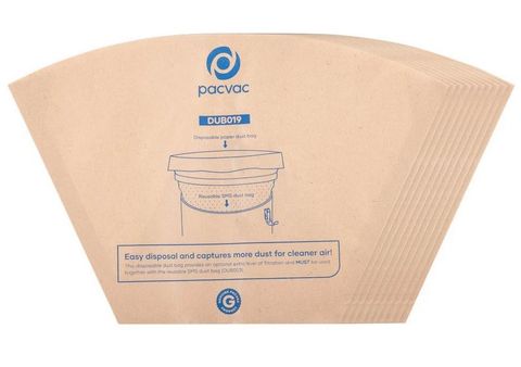 Dustbag Paper Liner Pacvac Pkt10