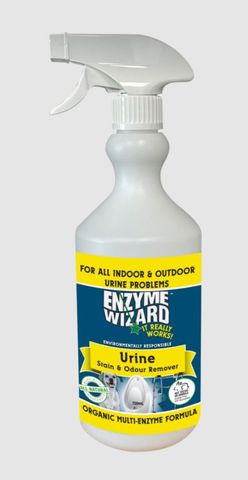 Enzyme Wizard Urine Stain & Odour Remover Empty Bottle 750ml (Yellow)