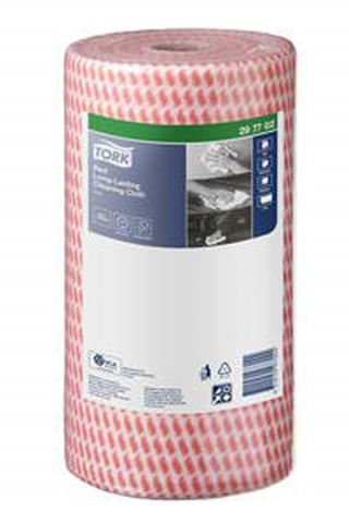 Tork Cleaning Cloth Roll Heavy Duty Red 90 Sheet