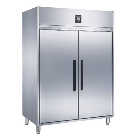 Glacian GUF2140 Stainless Steel Upright 2 Door Freezer 240v 1400 X 815 X 1980mm