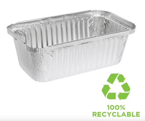 Deep Rectangle Foil Tray 750ml /100