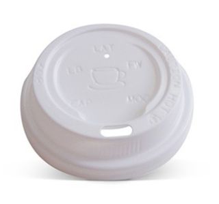 Plastic Lid To Suit 4oz Espresso Coffee Cup White