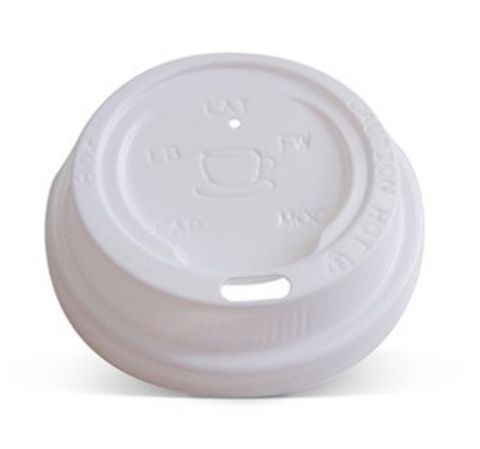 Plastic Lid To Suit 4oz Espresso Coffee Cup White