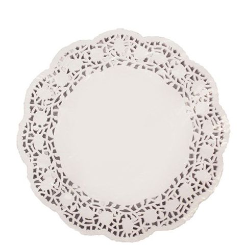 Doyley Round White Lace 10" 260 Mm Pkt250