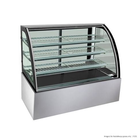 Bonvue Chilled Food Display Curved Glass 1500mm