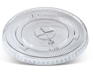 PET Flat Lid X Slot To Suit PET Cups