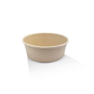 Salad Bowl PE Coated Bamboo Kraft 16oz 473ml 150 X 128 X 45mm