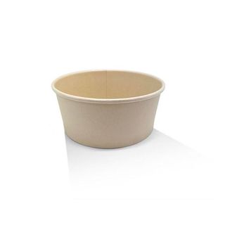 Salad Bowl PE Coated Bamboo Kraft 25oz 740ml 150 X 128 X 60mm