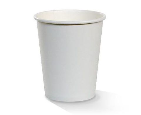 Single Wall Paper Cup PE Coated White 6oz 177ml
