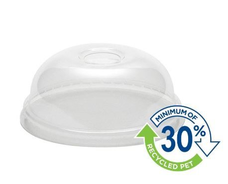 Eco Dome rPET Lid To Suit 8-10oz Clarity Cold Cup