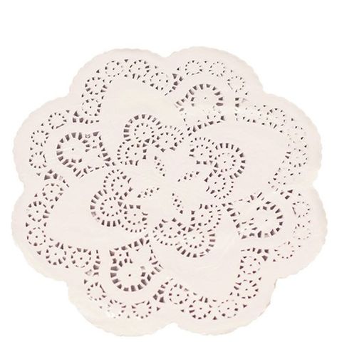 Doyley Round White Lace 12" 303 Mm Pkt 250 (4)