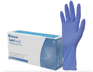 SafeTouch Advanced Pro Nitrile Extended Cuff Gloves XXL Box 100