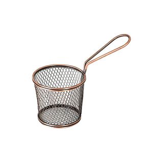 Moda Brooklyn Antique Copper Service Basket Stainless Steel Round 80 X 90mm