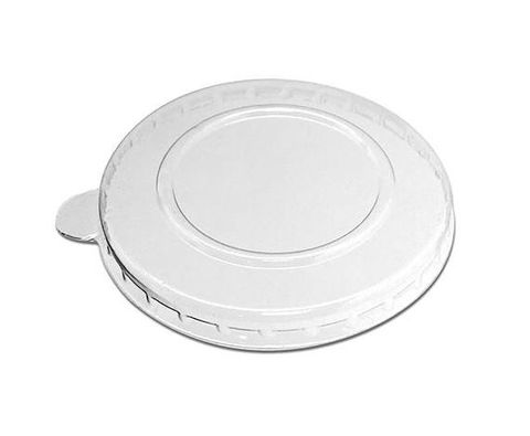 PET Lid 80mm To Fit Sugarcane Portion Sauce Cup Kraft PTUC004