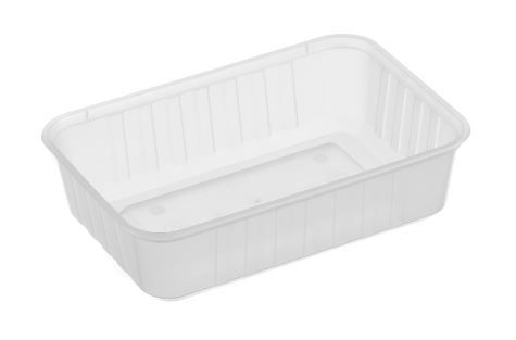 Genfac Ribbed Freezer Rectangle Container 680ml