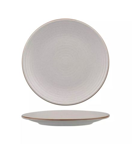 Zuma Mineral Round Coupe Ribbed Plate 210mm