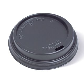 Smooth Coffee Cup lid Black to Suit 12/16oz Cup