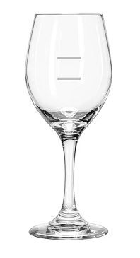 Libbey Perception White Wine Glass Double Pour Line 150ml/250ml