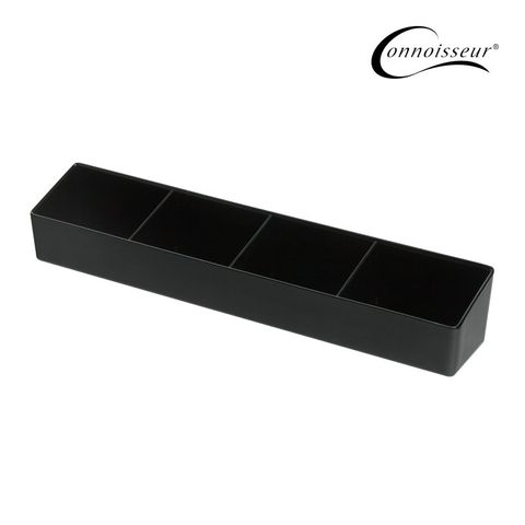 Black Long Sachet Holder 4 Compartment