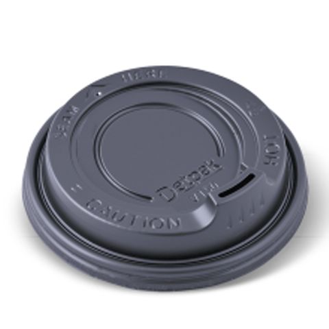 Lid 12/16Oz Smooth Black / 100 (10)