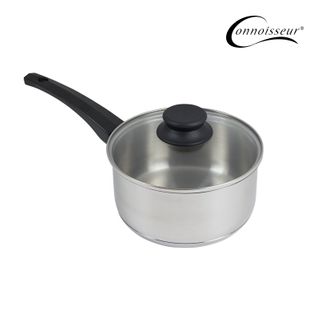 Stainless Steel Saucepan 18cm with Glass Lid 18cm