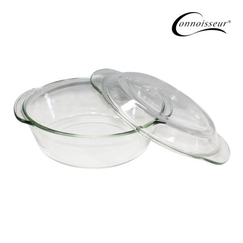 Round Glass Casserole Dish With Lid 2l