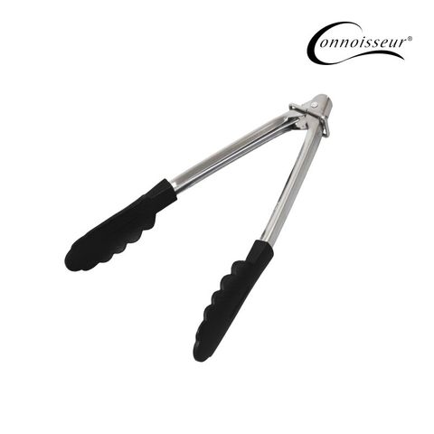 Stainless Steel Tongs With Non-Stick Head 23cm