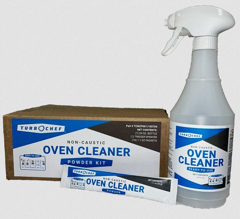 TurboChef Oven Cleaner Powder Kit Includes 16 Powder Packets, 1 X 32oz Bottle & 1 X Trigger Sprayer