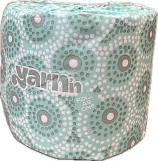 Yarn'n Toilet Tissue Recycled 3 Ply 360 Sheet Mint Wrapped