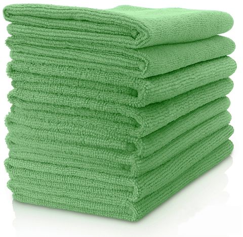 Oates Value Microfibre Cloths 35 X 35 Green / 10Pk