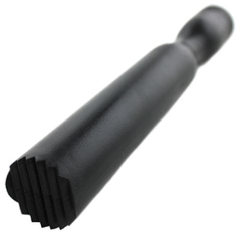 Black Plastic Muddling Stick Ridged Base