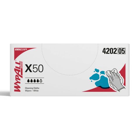 Wypall X50 Wiper White 32.5Cmx24Cm / 250