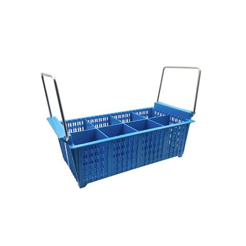 Cutlery Basket 8 Compartment with Handle Beige