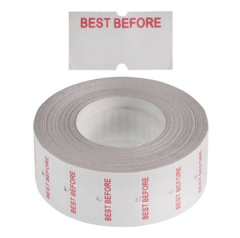 Best Before Labels 21X12Mm Roll 1000 (5 Pack)