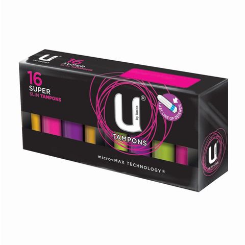 U By Kotex Super Tampons 16Pk, 12Pks / Ctn