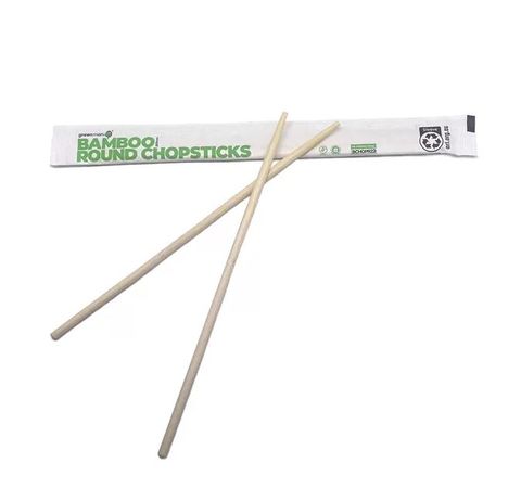 Bamboo Round Chopsticks 5 X 220mm