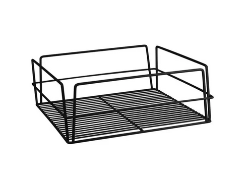 Square Glass Basket Black 355 X 355 X 125mm