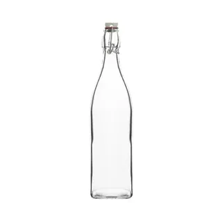 Glass Water Bottle 1000Ml - Clear / 12